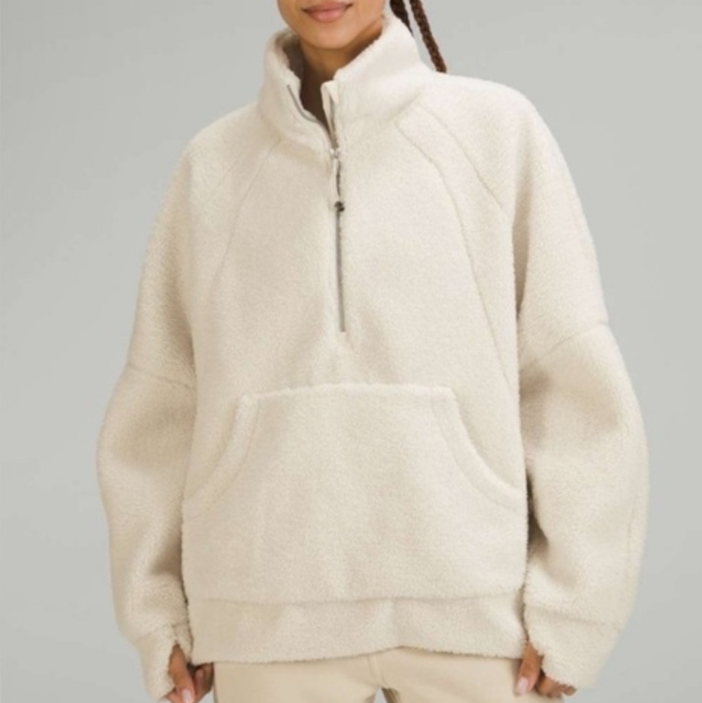 Lululemon Scuba Oversized Fleece Funnel-Neck Half-Zip